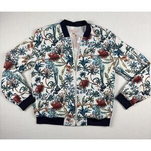 Philosophy Floral Print Lightweight Bomber Jacket